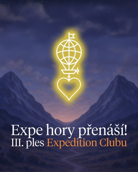 Plakát události Expe hory přenáší - III. ples Expedition Clubu