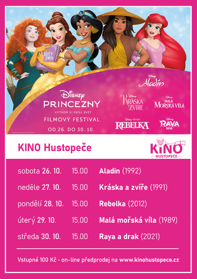Plakát události Disney princezny v kině