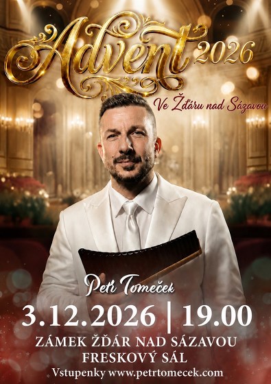 Plakát události Petr Tomeček / Advent 2026 ve Žďáru nad Sázavou