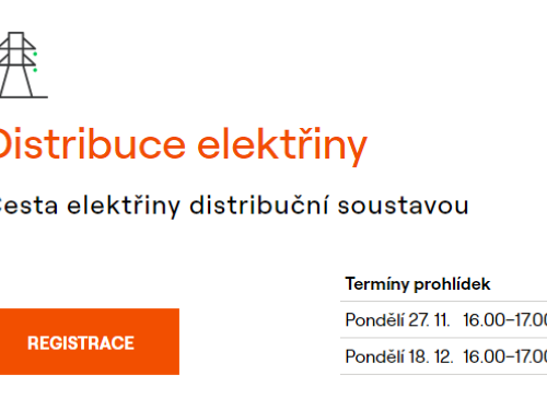 Plakát události Virtuálně v elektrárně - distribuce elektřiny