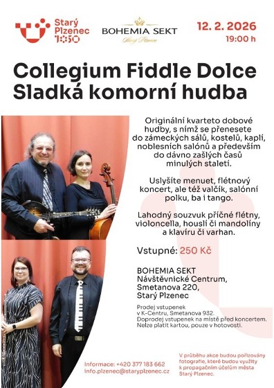 Plakát události Collegium Fiddle Dolce