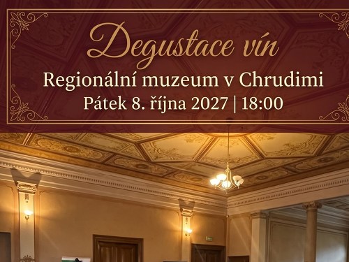 Plakát události Degustace vín v Regionálním muzeu