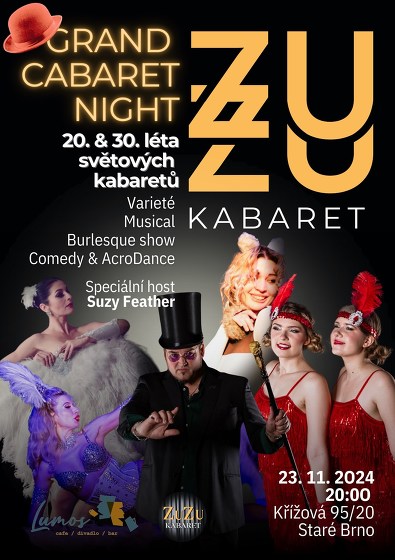 Plakát události ZuZu Kabaret/Grand Cabaret Night - 20´ a 30´ léta kabaretu