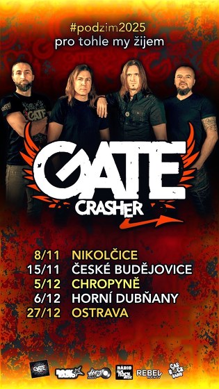 Plakát události GATE Crasher a Ozzy revival v Nikolčicích