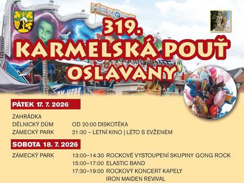 Plakát události 319. Karmelská pouť Oslavany