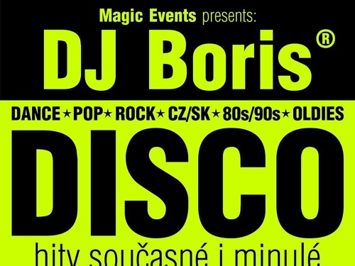 Plakát události DJ Boris DISCO 18+ - Hustopeče
