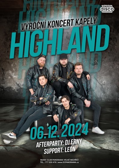 Plakát události HIGHLAND - Výroční koncert