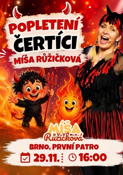 Plakát události Míša Růžičková: POPLETENÍ ČERTÍCI