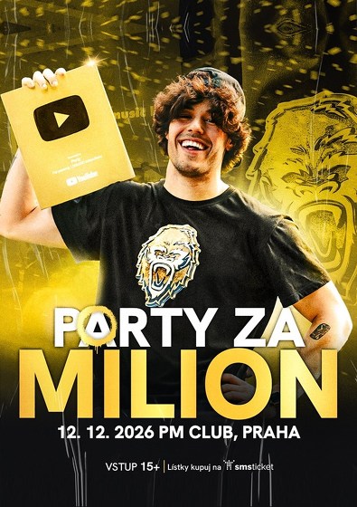 Plakát události Porty - PARTY ZA MILION