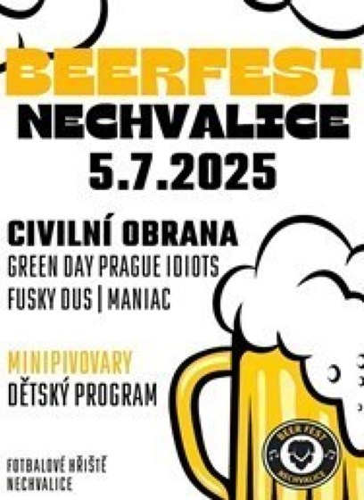 Plakát události Beerfest Nechvalice 2025