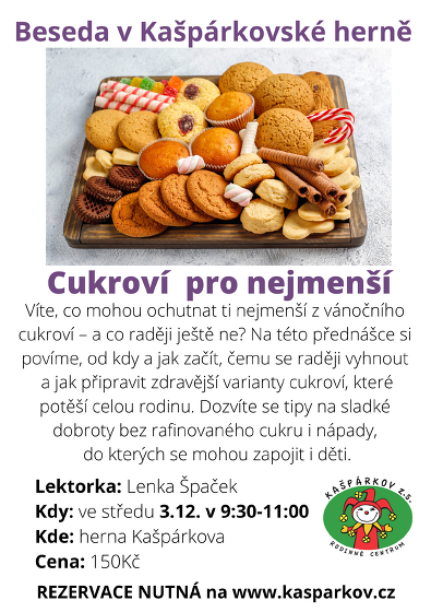 Plakát události Beseda - Cukroví pro nejmenší