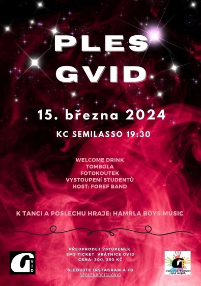 Plakát události Ples GVID