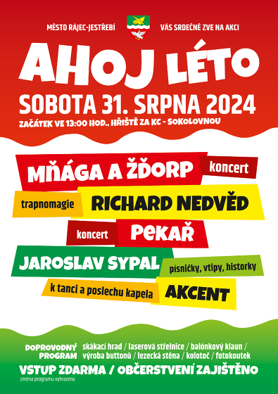 Plakát události Ahoj léto!