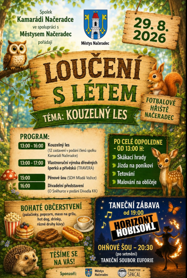Plakát události Loučení s létem na téma: Kouzelný les