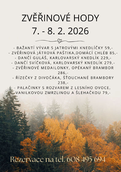 Plakát události Zvěřinové hody