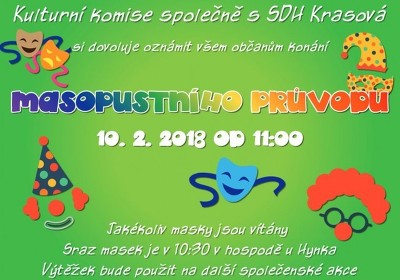 Plakát události Masopustní průvod