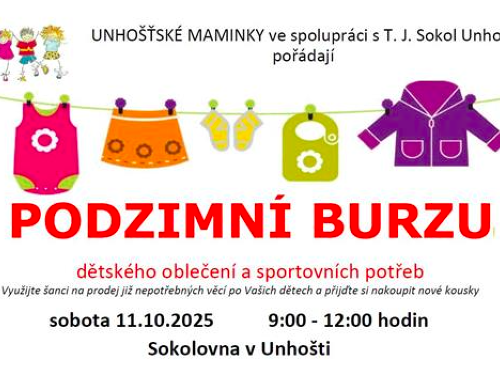Plakát události Pozimní burza oblečení