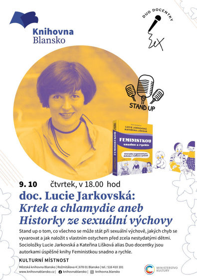 Plakát události Lucie Jarkovská: Krtek a chlamydie aneb Historky ze sexuální výchovy
