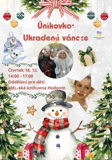 Plakát události Ukradené Vánoce – úniková hra