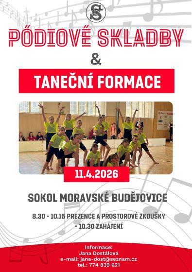 Plakát události Pódiové skladby a taneční formace