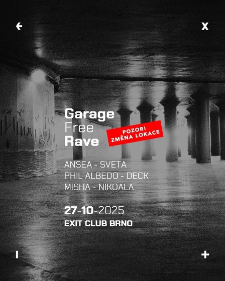Plakát události Garage Free Rave