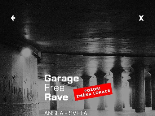 Plakát události Garage Free Rave