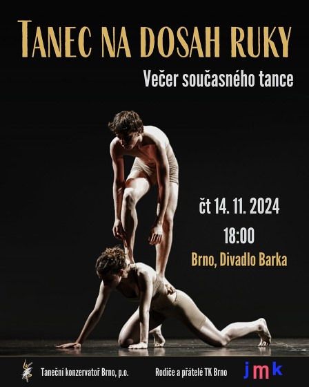 Plakát události Tanec na dosah ruky: večer současného tance