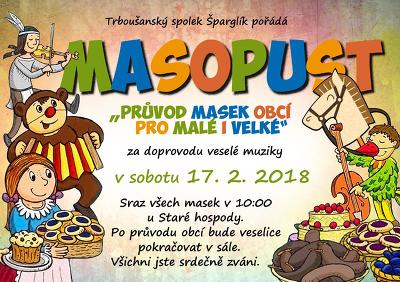 Plakát události Masopust v Trboušanech 2018