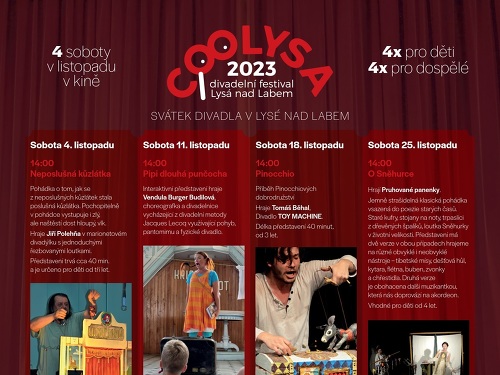 Plakát události Coolysa divadelní festival - O Sněhurce - Divadlo pruhované panenky