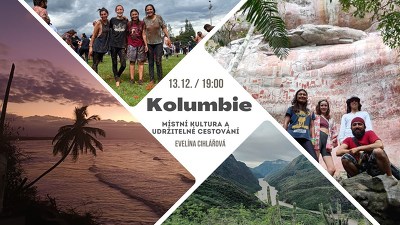 Plakát události Kolumbie - místní kultura a udržitelné cestování