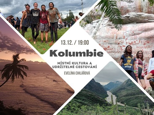 Plakát události Kolumbie - místní kultura a udržitelné cestování