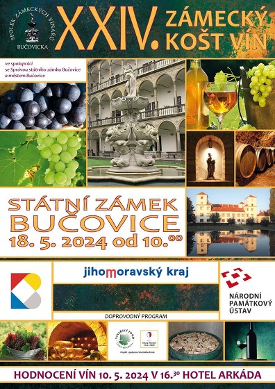 Plakát události XXIV. Zámecký košt vín 2024