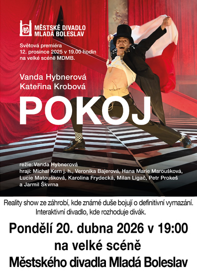 Plakát události Pokoj - Vanda Hybnerová - Kateřina Krobová