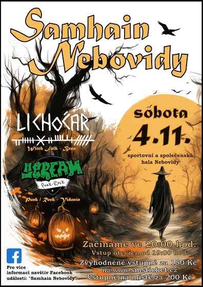 Plakát události Samhain Nebovidy