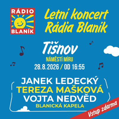 Plakát události Letní koncert rádia Blaník