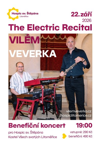 Plakát události Vilém Veverka - The Electric Recital / benefiční koncert