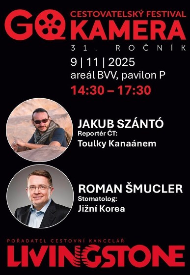 Plakát události Go Kamera 2025 | Jakub Szántó, Roman Šmucler