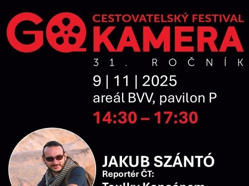 Plakát události Go Kamera 2025 | Jakub Szántó, Roman Šmucler