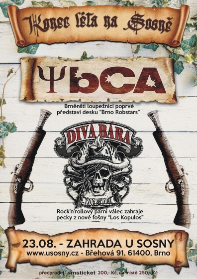 Plakát události Divá Bára + YBCA