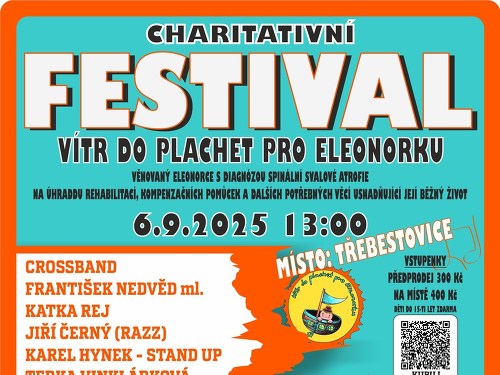 Plakát události Festival - vítr do plachet pro Eleonorku