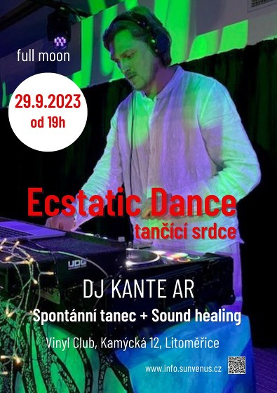 Plakát události Ecstatic dance - tančící srdce