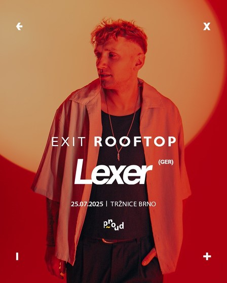 Plakát události EXIT Rooftop w/ LEXER (GER)