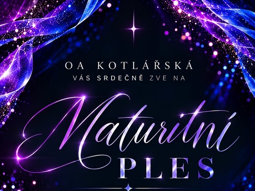 Plakát události Maturitní ples OA Kotlářská