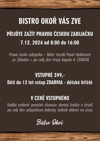 Plakát události Pravá česká zabijačka