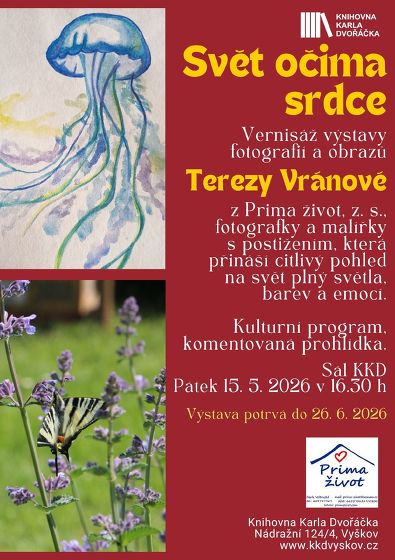 Plakát události Tereza Vránová – Svět očima srdce, vernisáž