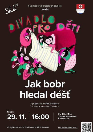 Plakát události Divadlo pro děti - Jak bobr hledal déšť