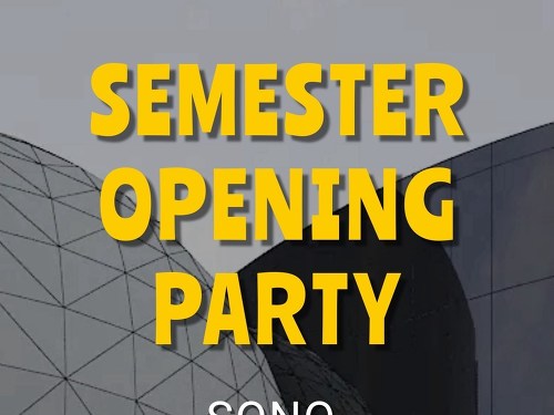 Plakát události Semester Opening Party
