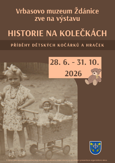 Plakát události Historie na kolečkách - příběhy dětských kočárků a hraček.
