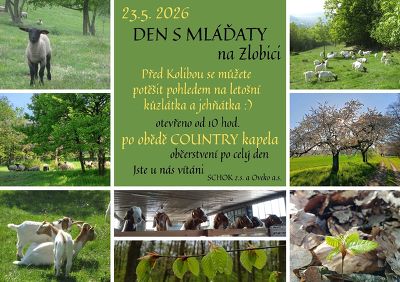 Plakát události Den s mláďaty na Zlobici