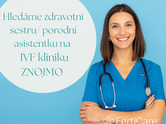 FertiCare SE nabízí práci na pozici Zdravontí sestra/porodní asistentka v obci Znojmo